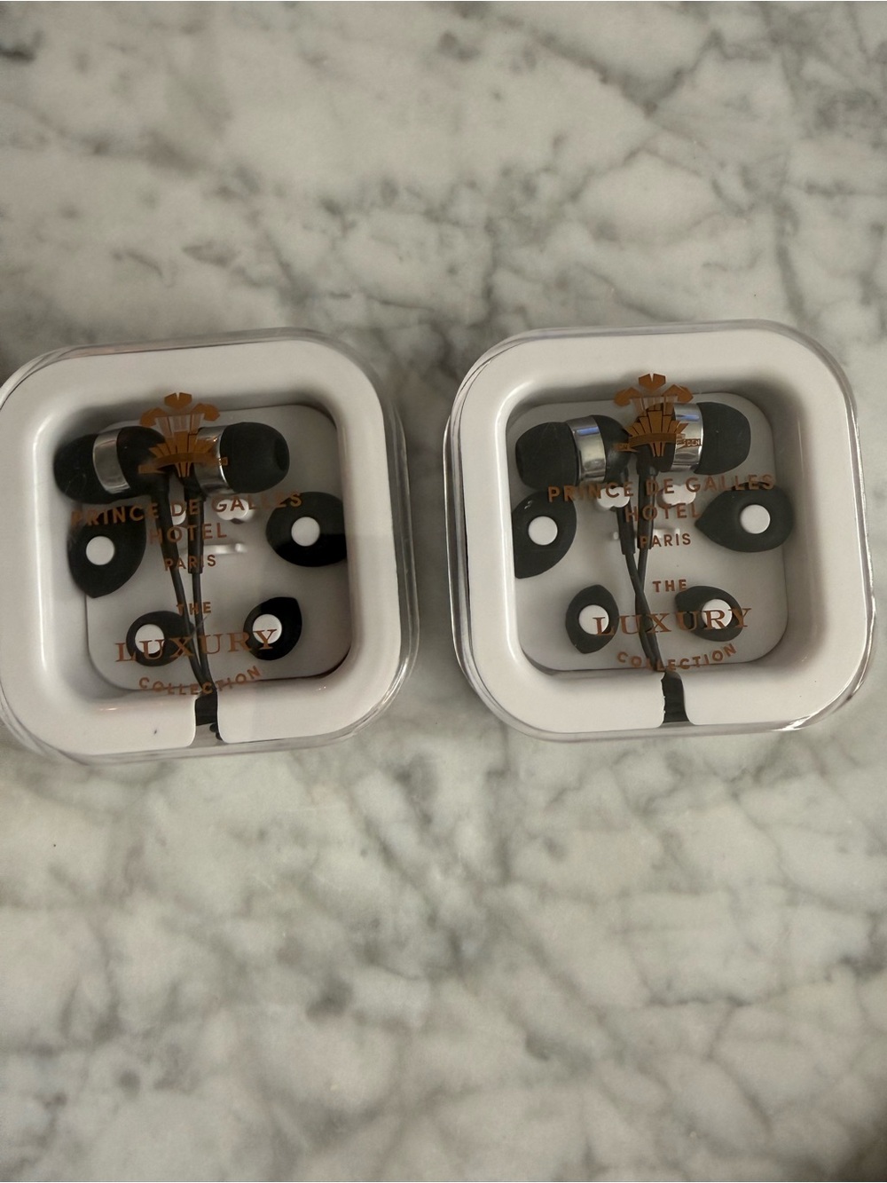 NEW Set of 2 Prince de Galles Paris Luxury Collection Hotel Earbuds